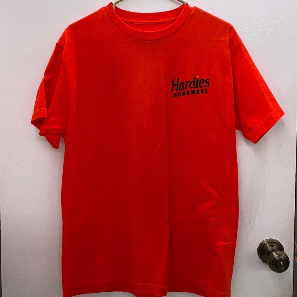 2 shirts bape and hardies hardware